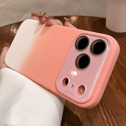Large Window Gradient Soft Case for iPhone
