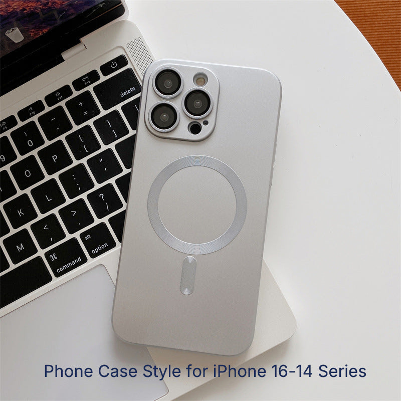 Metallic Paint Soft Case For iPhone
