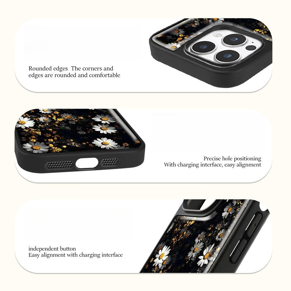 Daisy Drip Glue Shockproof Case for iPhone