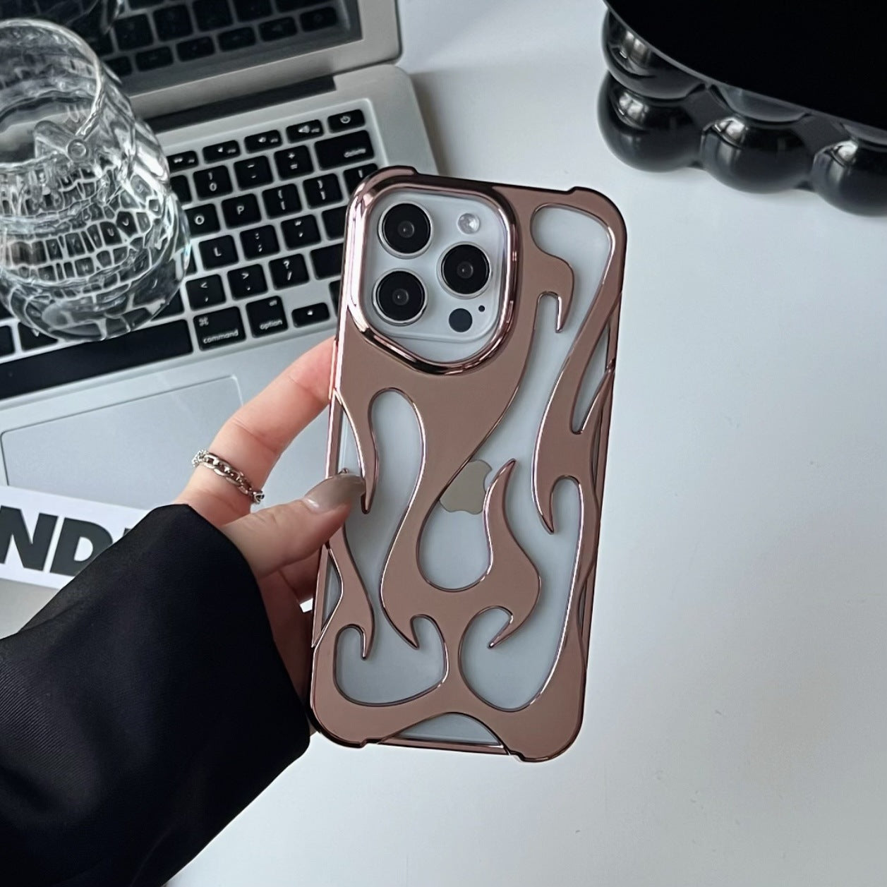 Fire Hollow Breathable Soft Case For iPhone