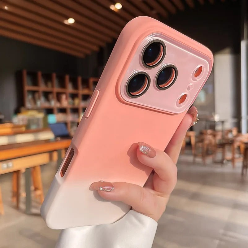 Large Window Gradient Soft Case for iPhone