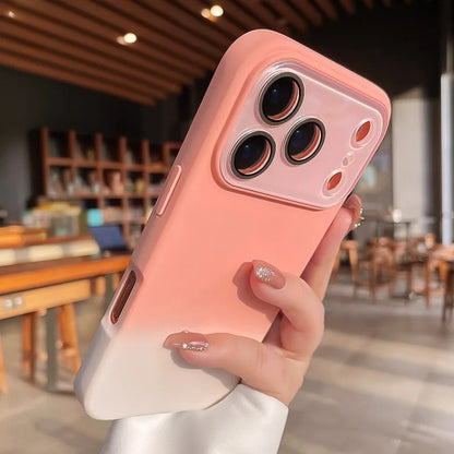 Large Window Gradient Soft Case for iPhone