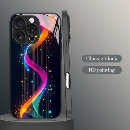 Cyber Neon Pattern Hard Case for iPhone