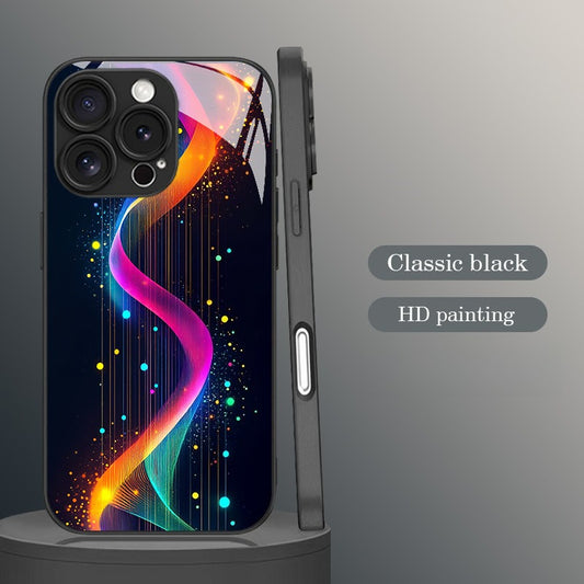 Cyber Neon Pattern Hard Case for iPhone