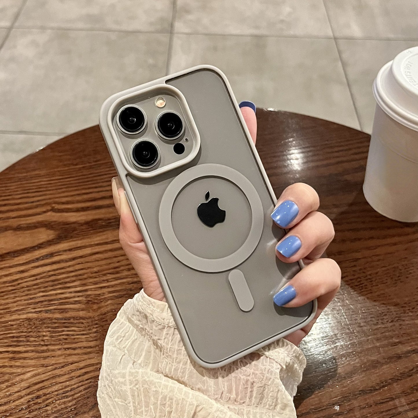 Transparent Frosted Acrylic Case for iPhone