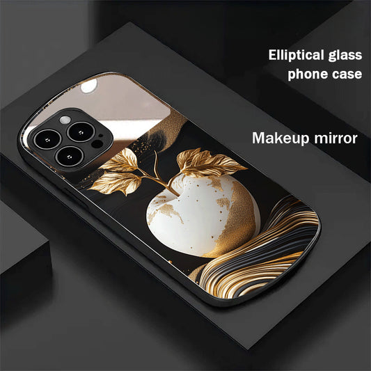 Makeup Mirror Oval Hard Case for iPhone