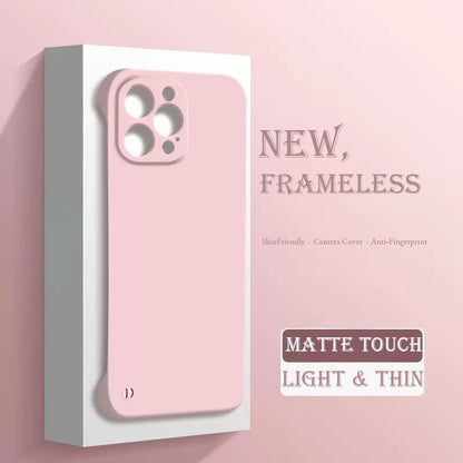 Solid Color Matte Frameless Case For iPhone