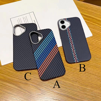 Carbon Fiber Magnetic Shockproof Case for iPhone