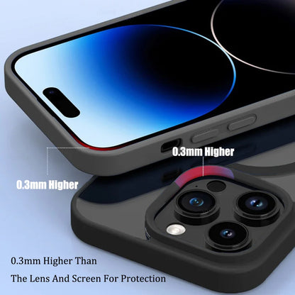 Acrylic Transparent Lens Protect Case For iPhone