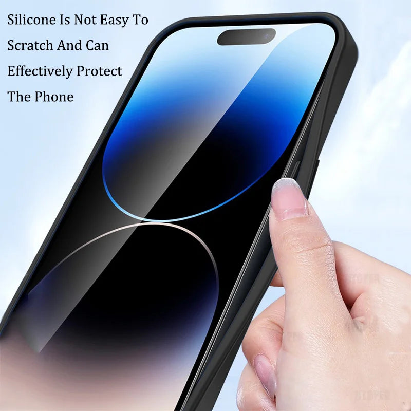 Acrylic Transparent Lens Protect Case For iPhone