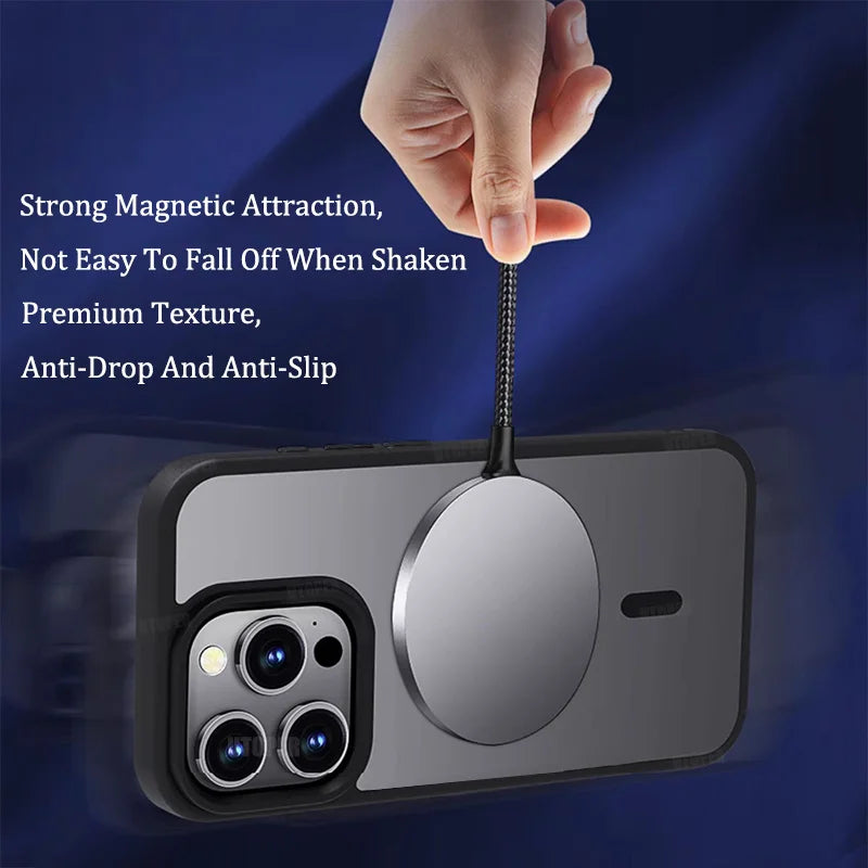 Acrylic Transparent Lens Protect Case For iPhone