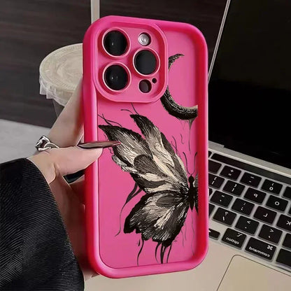 Art Butterfly Soft Case for iPhone