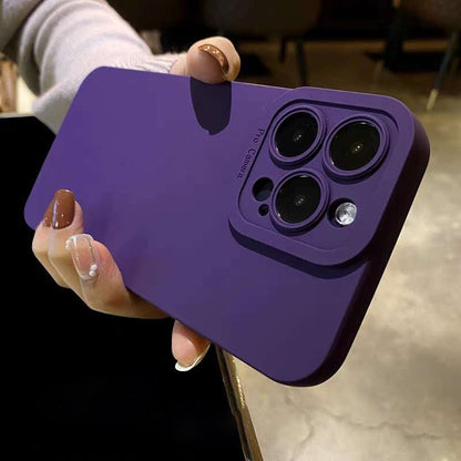 Camera Protection Shockproof Silicone Case For iPhone