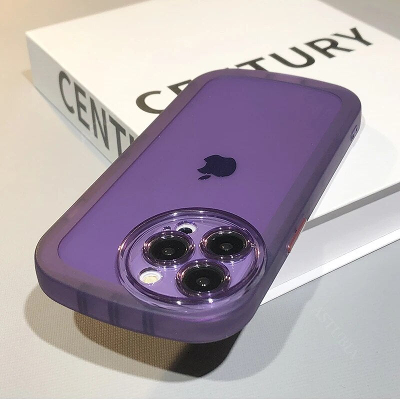 Circle Camera Protection Clear Case For iPhone