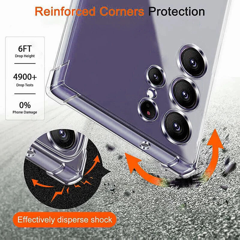 Shockproof Soft Clear Case For Samsung Galaxy