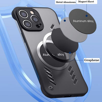 Cooling PC Magnetic Frameless Case For iPhone