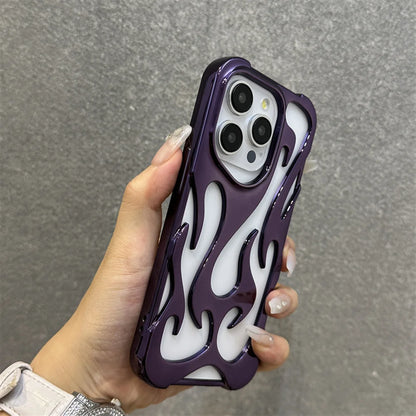 Fire Hollow Breathable Soft Case For iPhone