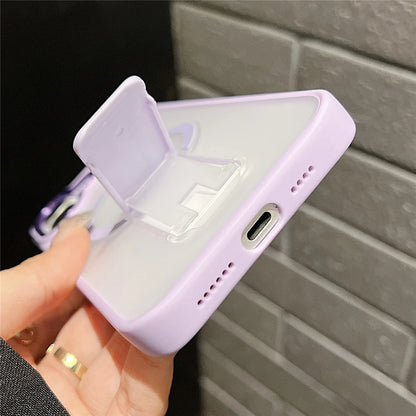 Invisible Bracket Matte Hard Case For iPhone