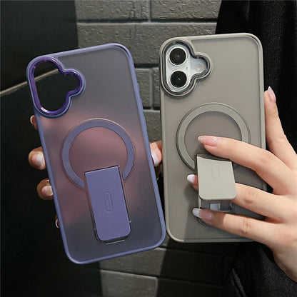 Invisible Bracket Matte Hard Case For iPhone