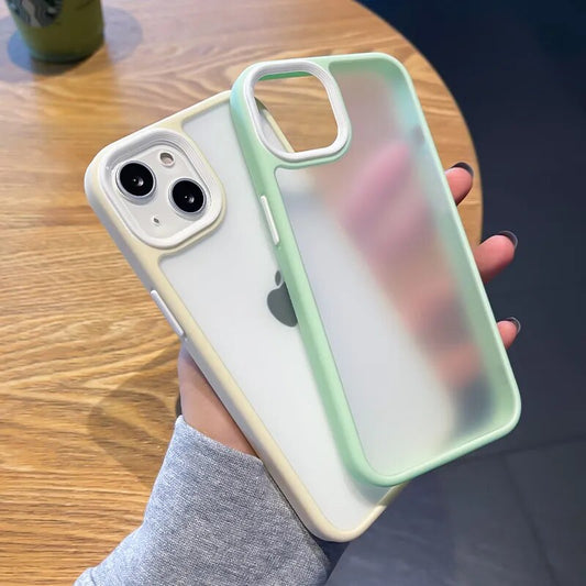Transparent Matte Silicone Case for iPhone