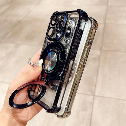 Lens Protection Stand Case For iPhone