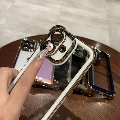 Plating Airbag Shockproof Case for iPhone