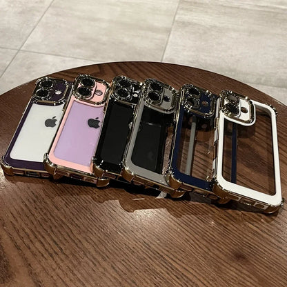 Plating Airbag Shockproof Case for iPhone