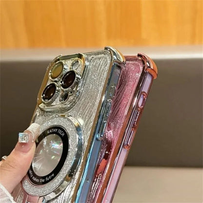 Glitter Folding Holder Hard Case For iPhone