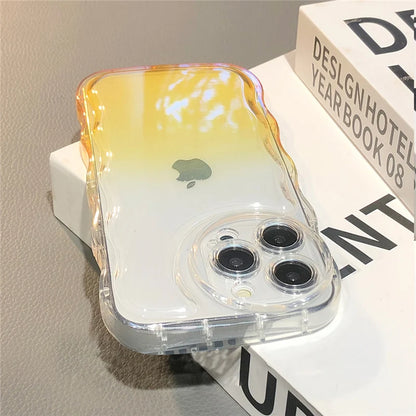 Gradient Transparent Soft Case For iPhone