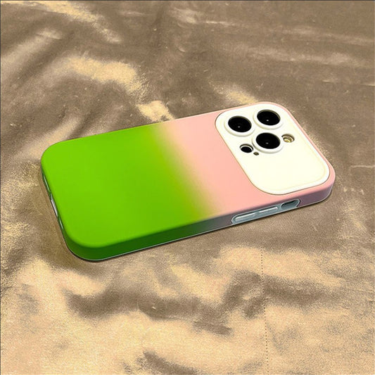 Lens Protection Gradient TPU Case for iPhone