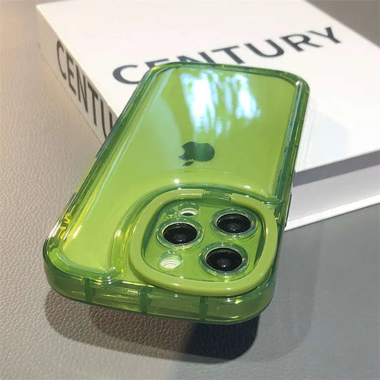 Ring Stand Lens Protection Clear Soft Case For iPhone