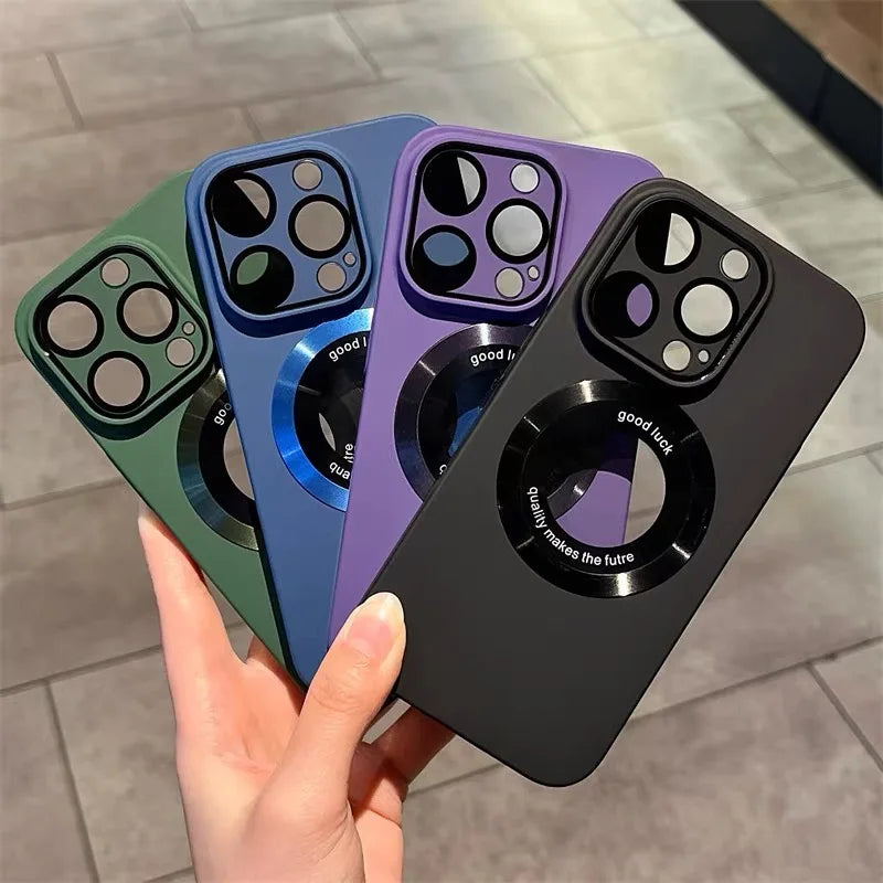 Lens Protection Hard PC Case for iPhone