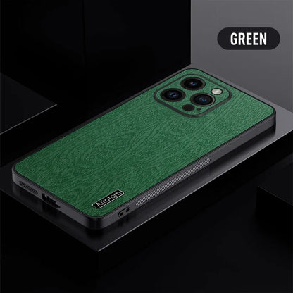 Retro Bark Texture Soft Case For iPhone