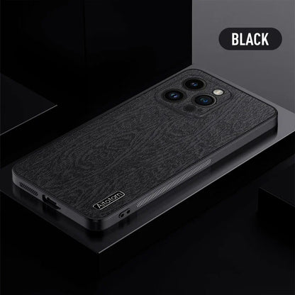 Retro Bark Texture Soft Case For iPhone