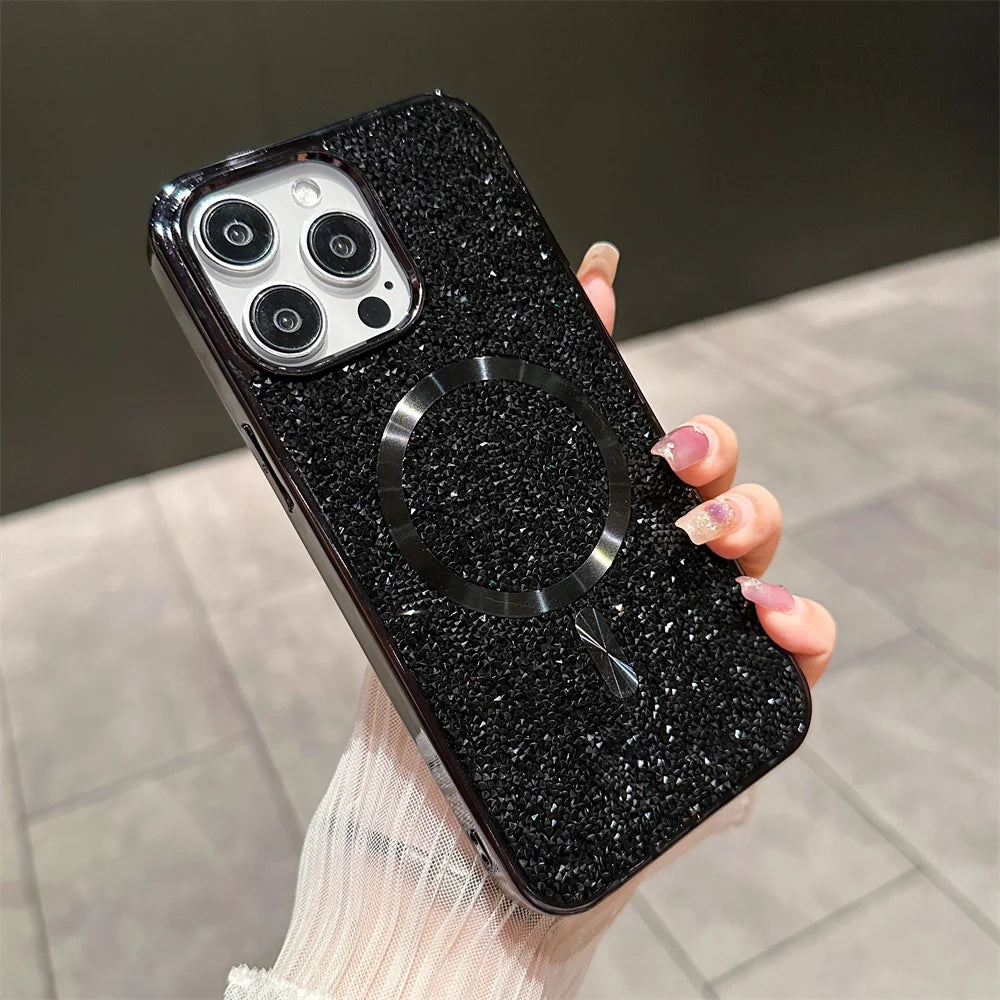 Bling Glitter Magnetic Case For iPhone