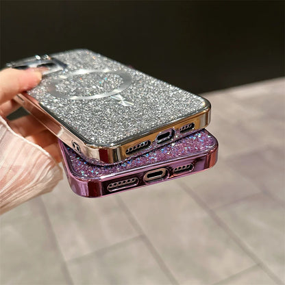 Bling Glitter Magnetic Case For iPhone