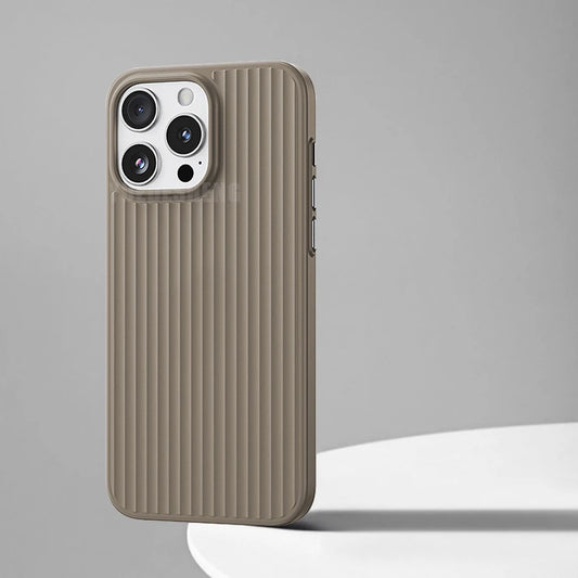 Corrugated Pattern Matte Case For iPhone