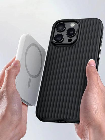 Corrugated Pattern Matte Case For iPhone