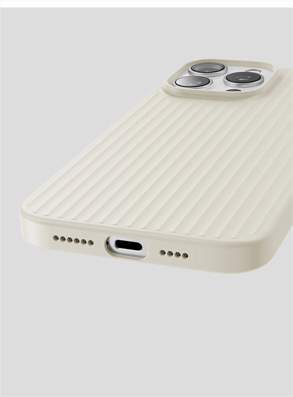 Corrugated Pattern Matte Case For iPhone