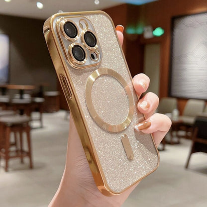 Electroplate Soft Bumper Glitter Case For iPhone