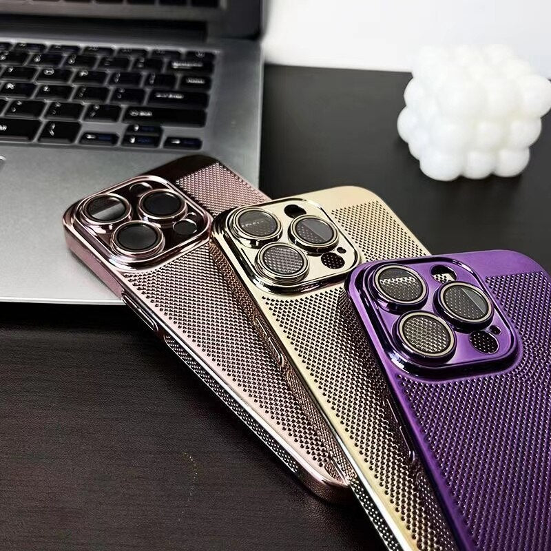 Heat Dissipation Plating Hard Case For iPhone