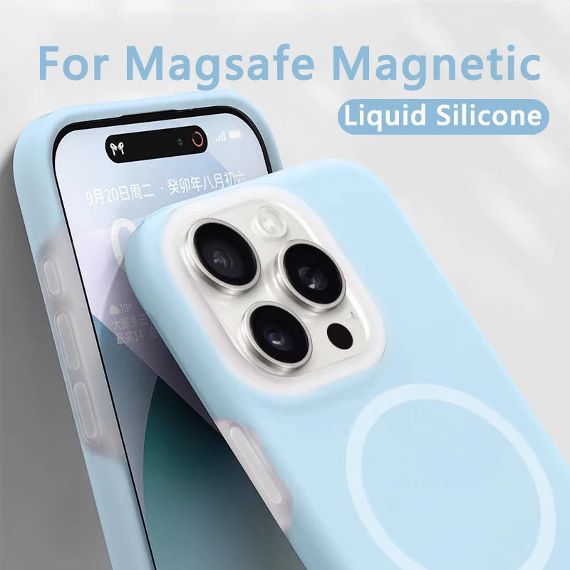 Shockproof Liquid Silicone Case For iPhone