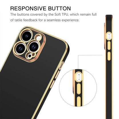 Plating Square Soft Case for iPhone