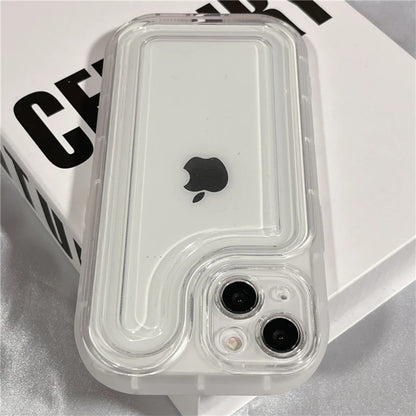 Camera Protection Acrylic Clear Case For iPhone