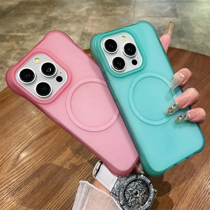 Matte Clear Colorful Soft Case for iPhone