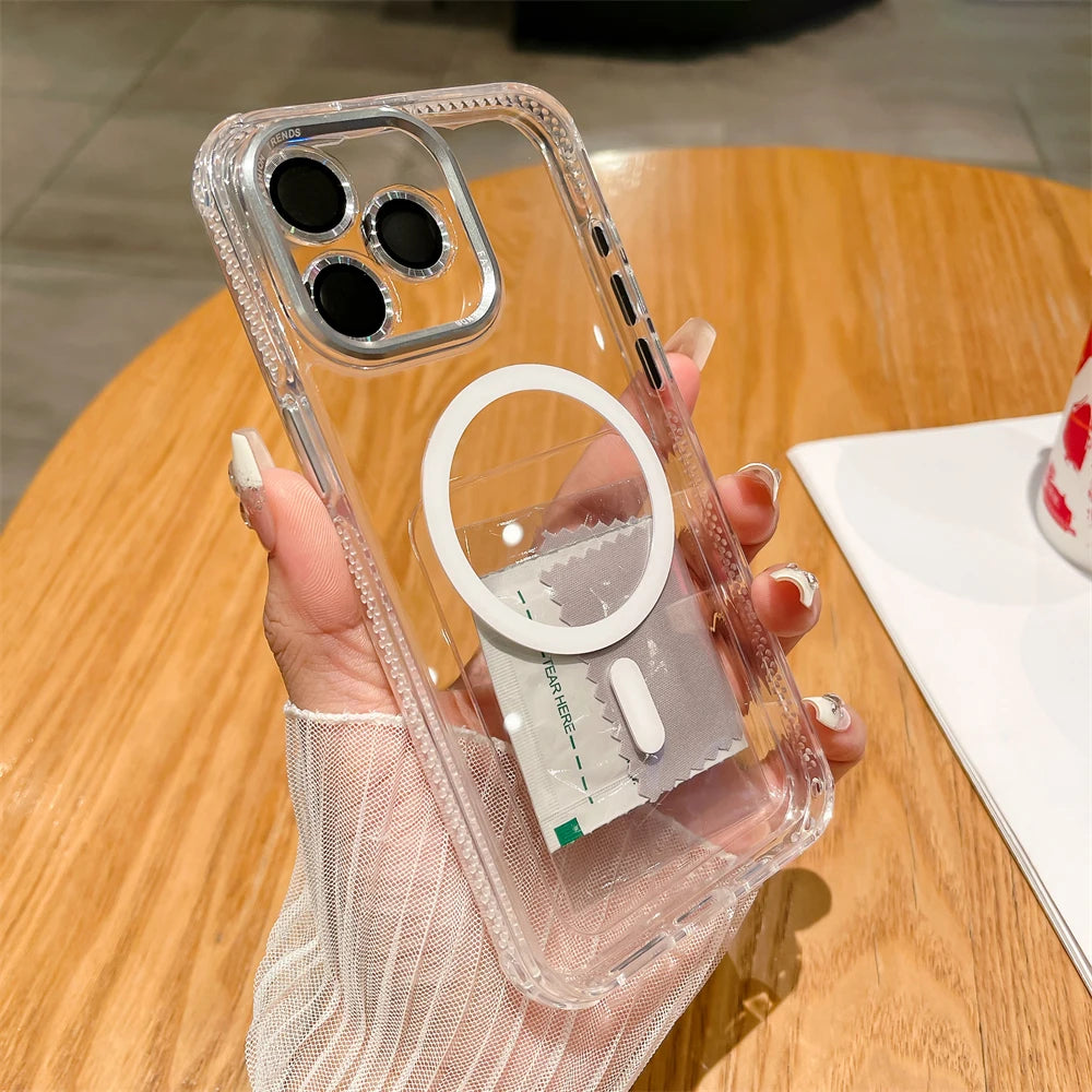 Lens Protection Transparent Case for iPhone
