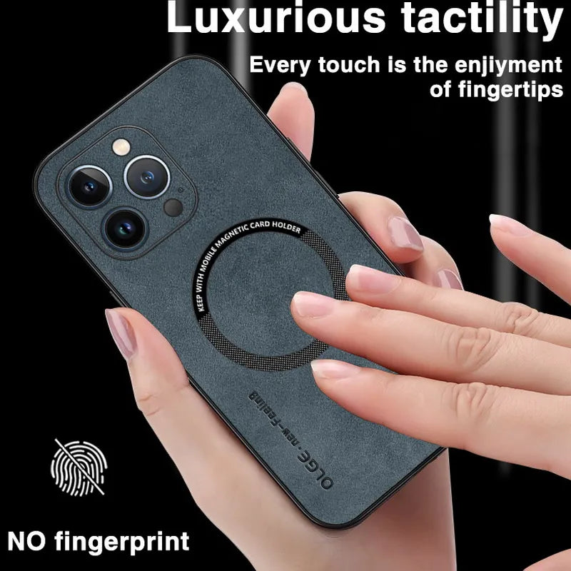 Shockproof Soft PU Leather Case For iPhone