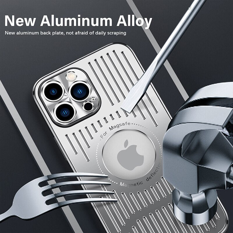Metal Heat Dissipation Breathable Case for iPhone