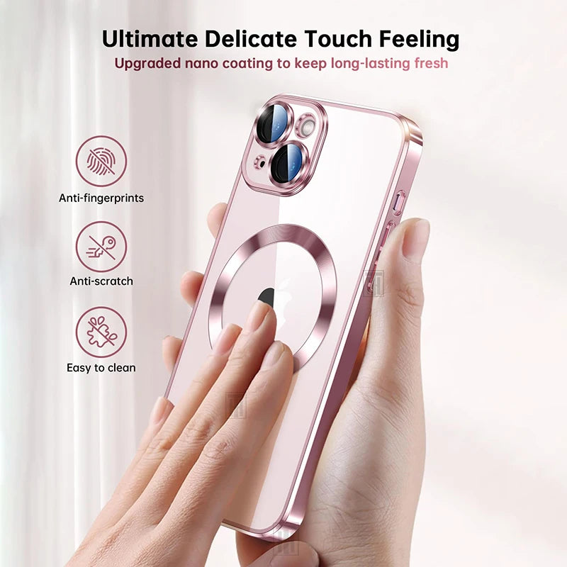 Plating Soft Clear Case For iPhone