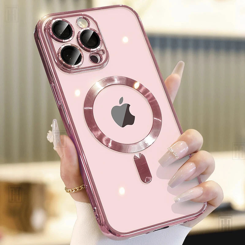 Plating Soft Clear Case For iPhone